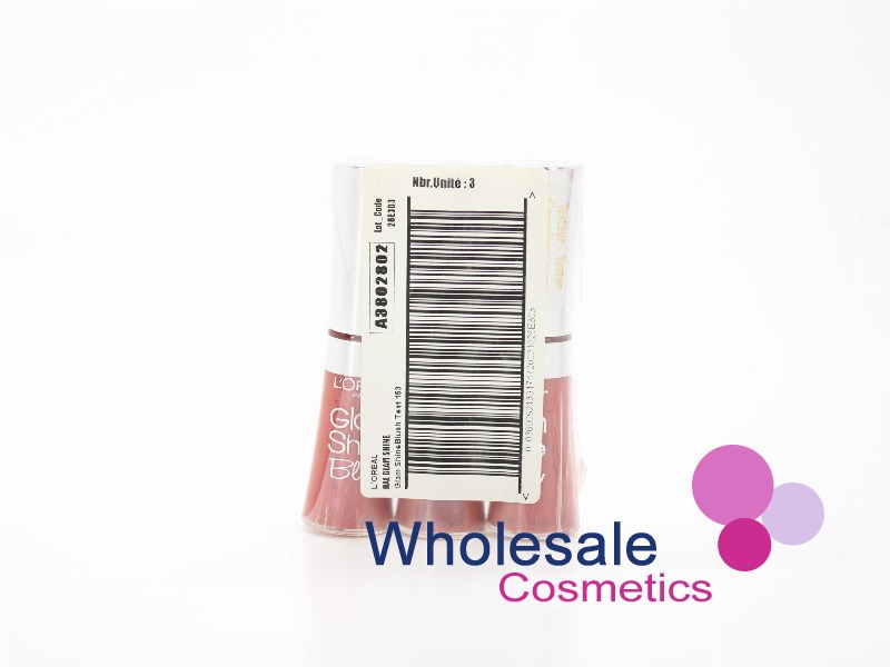 12 x L'Oreal Glam Shine Lip Gloss TESTER STOCK - 153 CANDY BLUSH